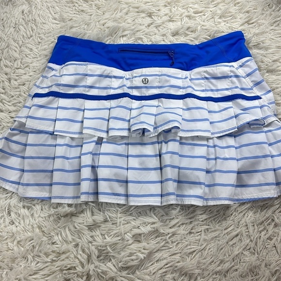 Lululemon Run: Pace Setter Skirt (Regular) *2-way Stretch Deauville Stripe Pipe - Picture 5 of 7